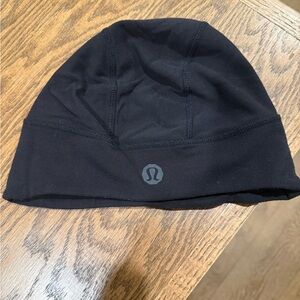 Lululemon Black Beanie - lightweight, unisex, one size